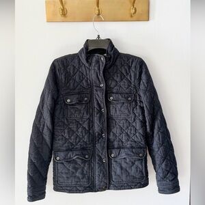 Woman’s J.Crew Quilted Black Jacket Small